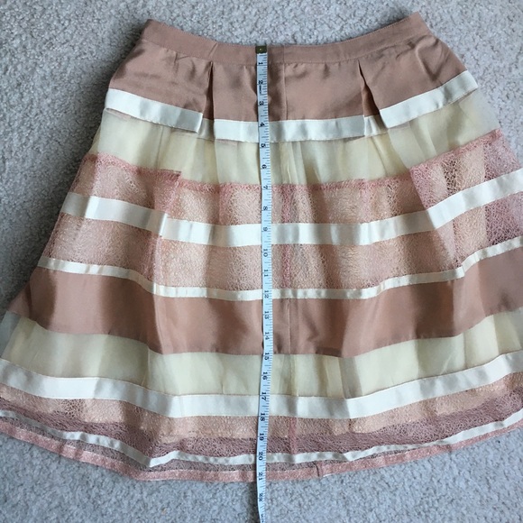 RYU Grosgrain Ribbon Cream Skirt size Med - Picture 6 of 12